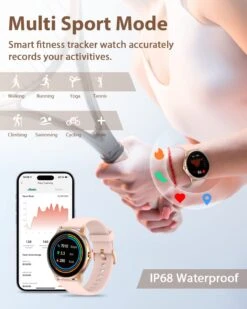 Smart Watch Adolescente Rose -Monde Electronique Montre Connectee Adolescente Rose mode multi sport