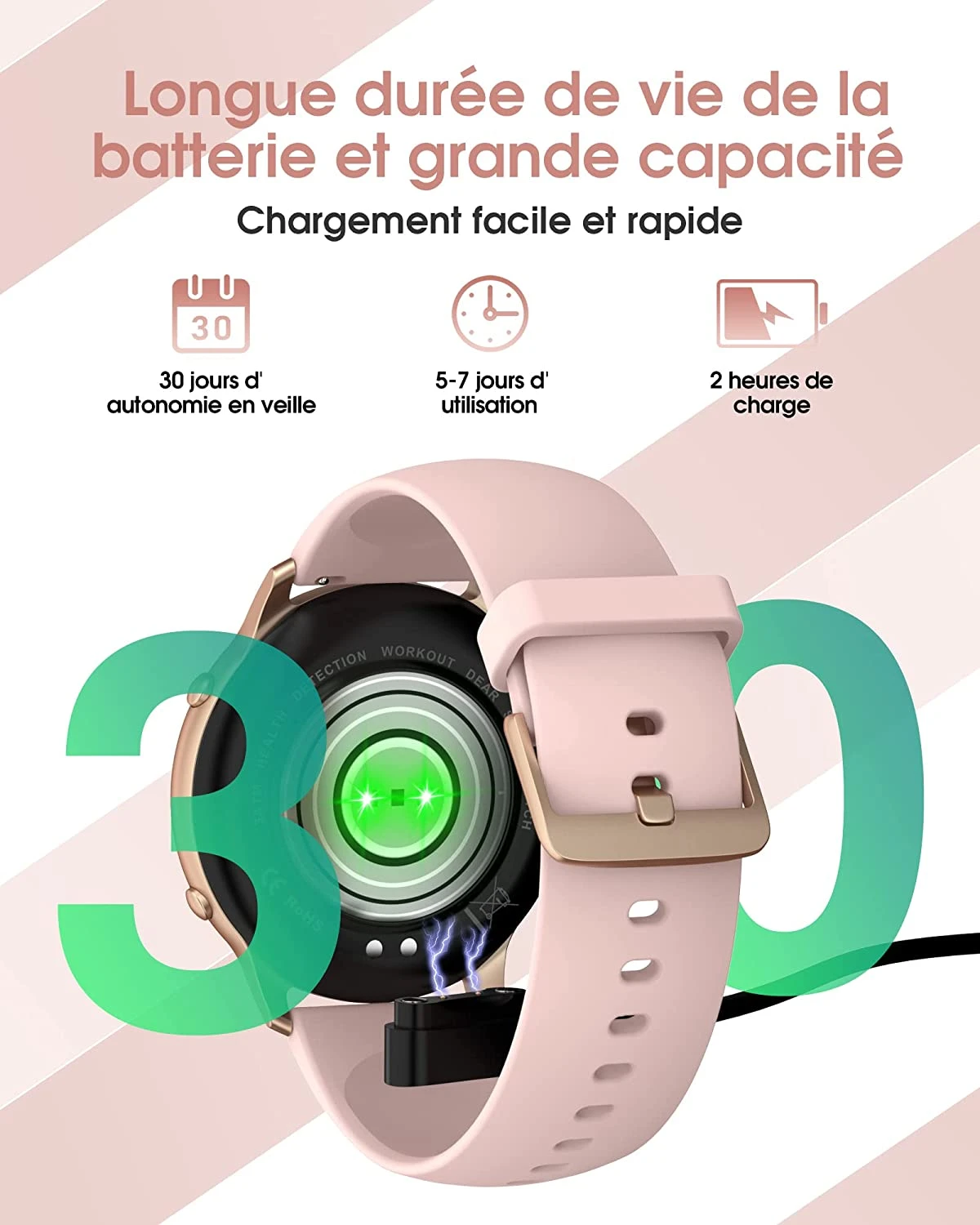 Montre Connectée Sport Fille Ado 6 Montre Connectée Sport Fille Ado – Image 4