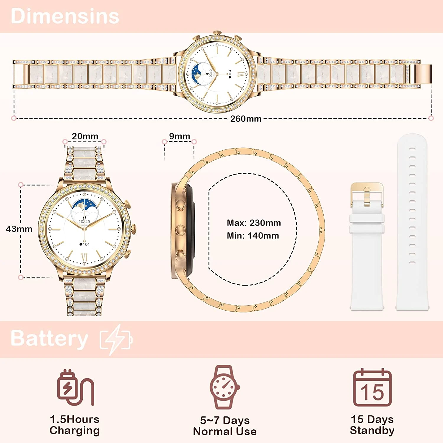 Montre Intelligente Ado Fille 7 Montre Intelligente Ado Fille – Image 5