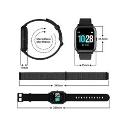 Montre Intelligente Android Waterproof -Monde Electronique Montre Connectee Android Etanche dimensions