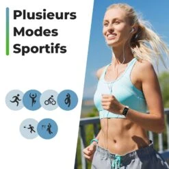 Montre Intelligente Femme Étanche Aquabike -Monde Electronique Montre Connectee Aquabike plusieurs modes sportifs
