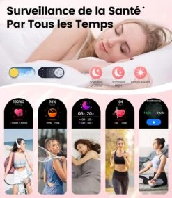 Montre Connectée Argent Et Rose 18 Montre Connectée Argent Et Rose -Monde Electronique Montre Connectee Argent et Rose sante