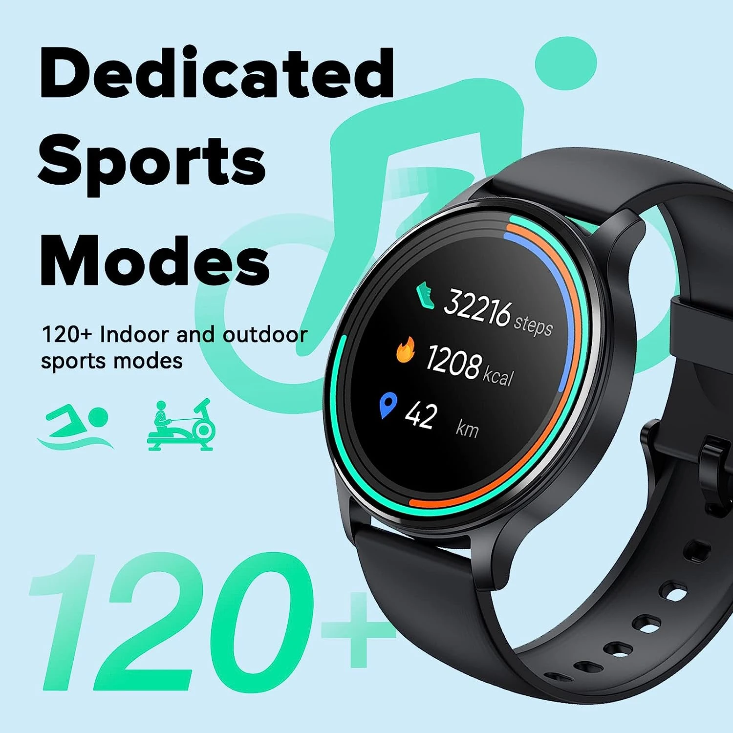 Montre Connectée Bluetooth Étanche 4 Montre Connectée Bluetooth Étanche – Image 2