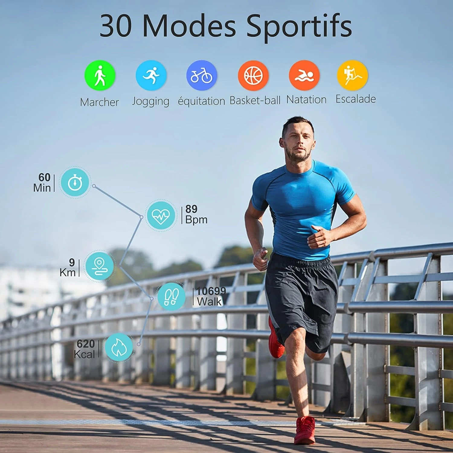 Montre Connectée Bluetooth Homme 4 Montre Connectée Bluetooth Homme – Image 2