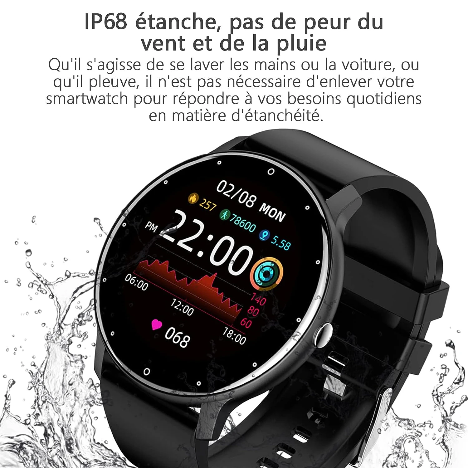 Montre Connectée Bluetooth Homme 6 Montre Connectée Bluetooth Homme – Image 4