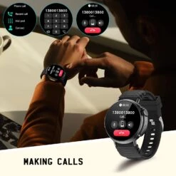 Montre Intelligente + 120 Modes Sportifs 13 Montre Intelligente + 120 Modes Sportifs -Monde Electronique Montre Connectee Corde a Sauter appels bluetooth