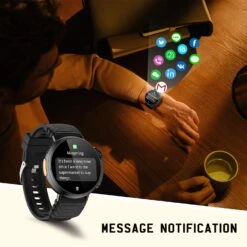 Montre Intelligente + 120 Modes Sportifs 17 Montre Intelligente + 120 Modes Sportifs -Monde Electronique Montre Connectee Corde a Sauter notifications messages