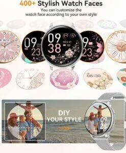 Montre Sport Femme Bracelet Métal 15 Montre Sport Femme Bracelet Métal -Monde Electronique Montre Connectee Elegante Cadrans