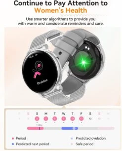 Montre Sport Femme Bracelet Métal 14 Montre Sport Femme Bracelet Métal -Monde Electronique Montre Connectee Elegante Capteurs