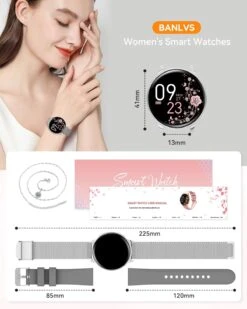 Montre Sport Femme Bracelet Métal 17 Montre Sport Femme Bracelet Métal -Monde Electronique Montre Connectee Elegante Sommeil