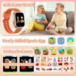 Montre Connectée Enfant Orange -Monde Electronique Montre Connectee Enfant Orange Games