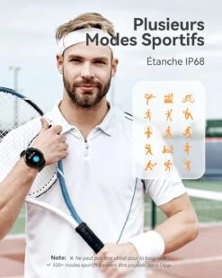 Montre Connectée Multisport -Monde Electronique Montre Connectee Escalade 100 modes sportifs