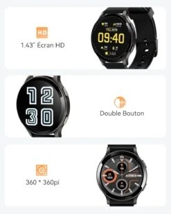 Montre Connectée Multisport -Monde Electronique Montre Connectee Escalade ecran haute definition