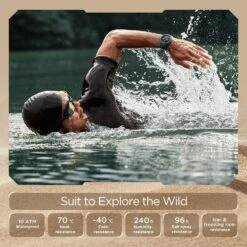 Montre Connectée Imperméable 10ATM 17 Montre Connectée Imperméable 10ATM -Monde Electronique Montre Connectee Etanche 10 ATM natation