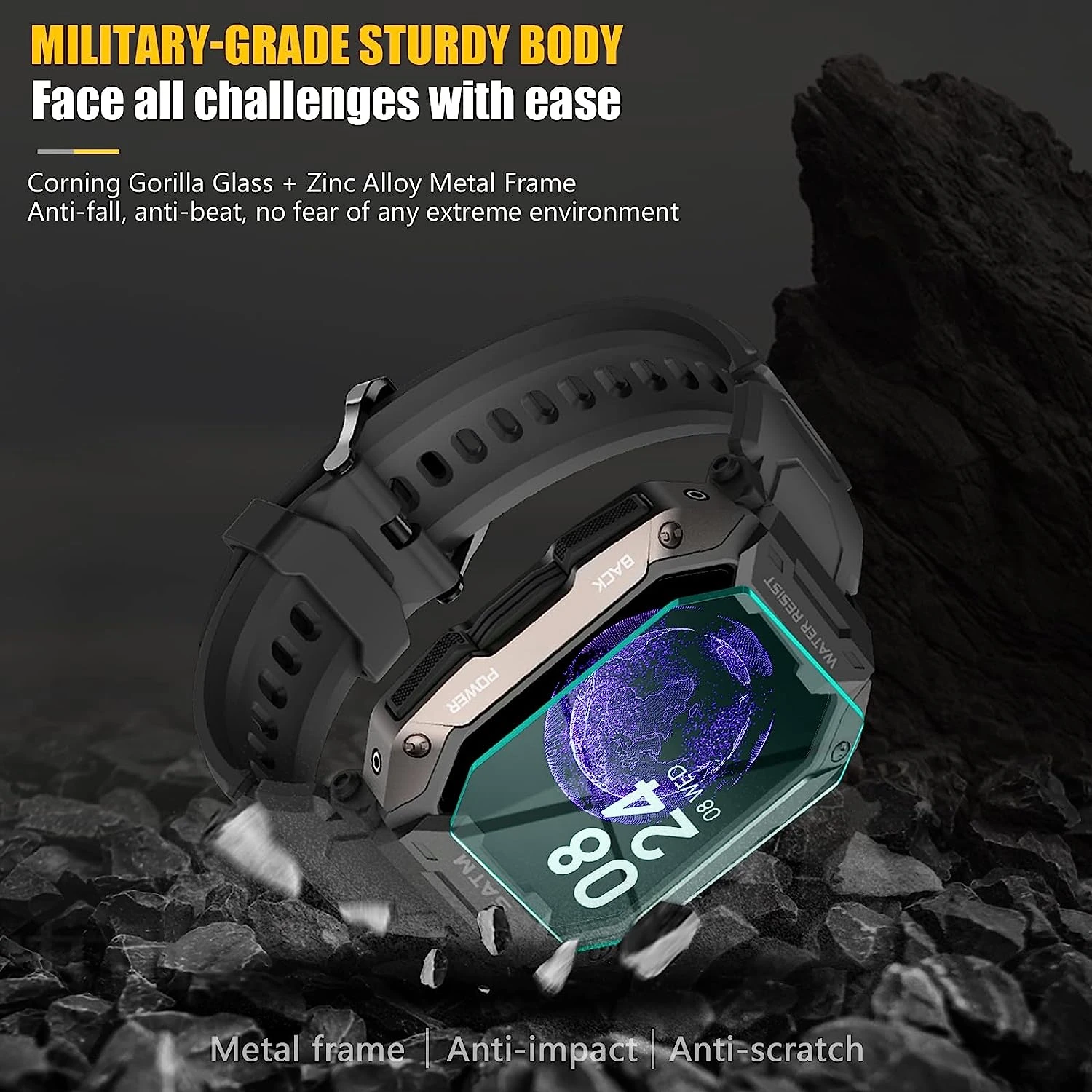 Montre Connectée Étanche 50 Mètres 6 Montre Connectée Étanche 50 Mètres – Image 4