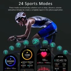 Montre Connectée Étanche Antichoc 10 Montre Connectée Étanche Antichoc -Monde Electronique Montre Connectee Etanche Antichoc 24 modes sportifs