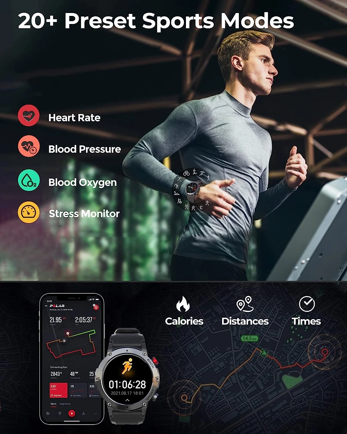 Montre Connectée Étanche Mer Et Plage 6 Montre Connectée Étanche Mer Et Plage – Image 4