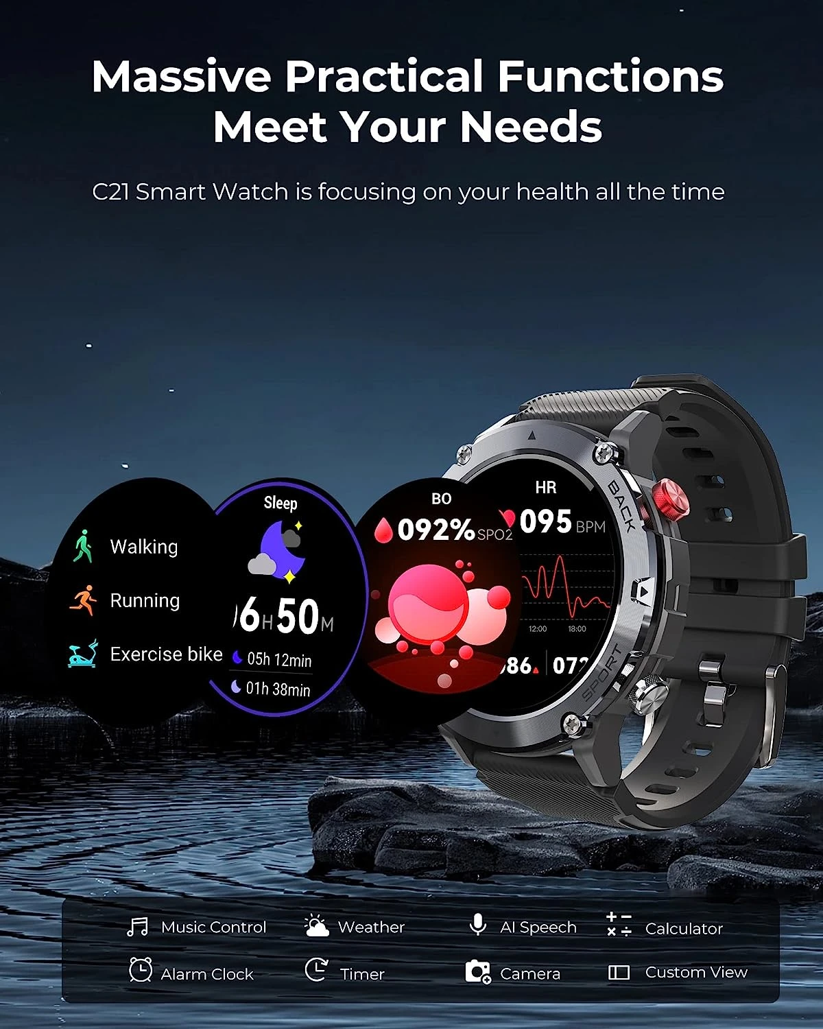 Montre Connectée Étanche Mer Et Plage 7 Montre Connectée Étanche Mer Et Plage – Image 5