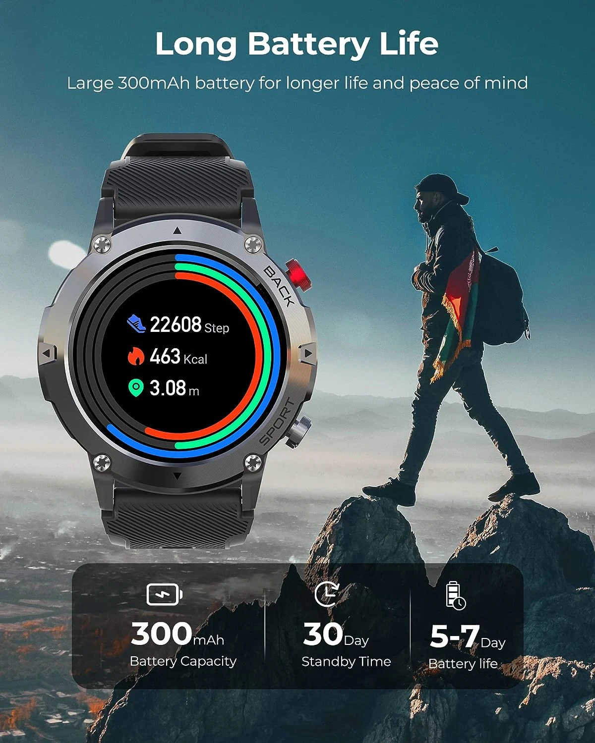 Montre Connectée Étanche Mer Et Plage 8 Montre Connectée Étanche Mer Et Plage – Image 6