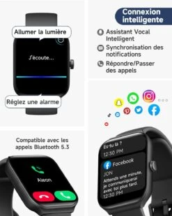 Montre Connectée Étanche Piscine -Monde Electronique Montre Connectee Etanche Piscine connexion intelligente