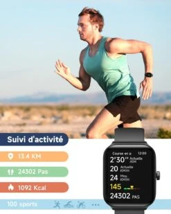 Montre Connectée Étanche Piscine -Monde Electronique Montre Connectee Etanche Piscine course a pied