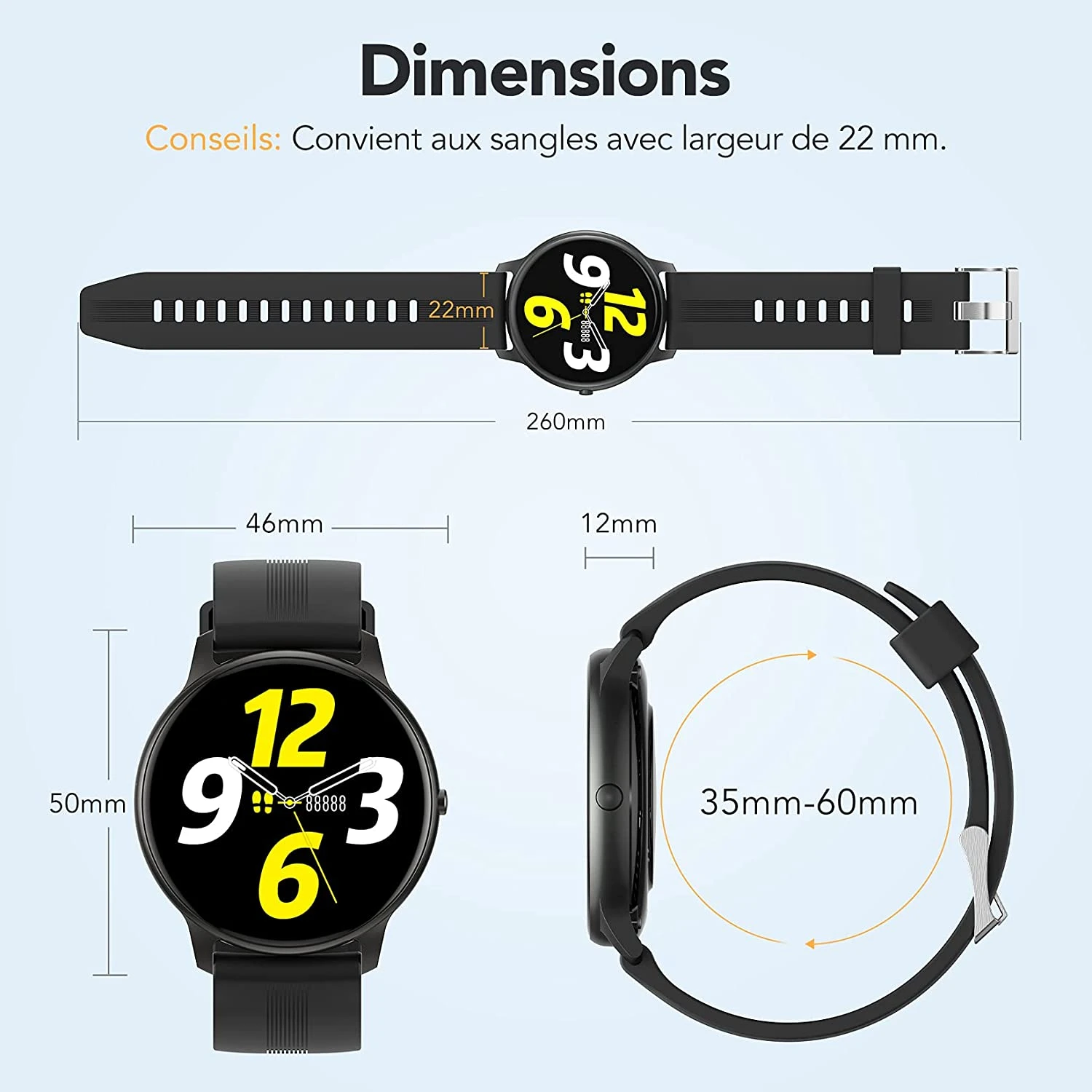 Montre Connectée Waterproof Sport 6 Montre Connectée Waterproof Sport – Image 4