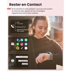 Montre Connectée Femme Argent -Monde Electronique Montre Connectee Femme Argent notifications