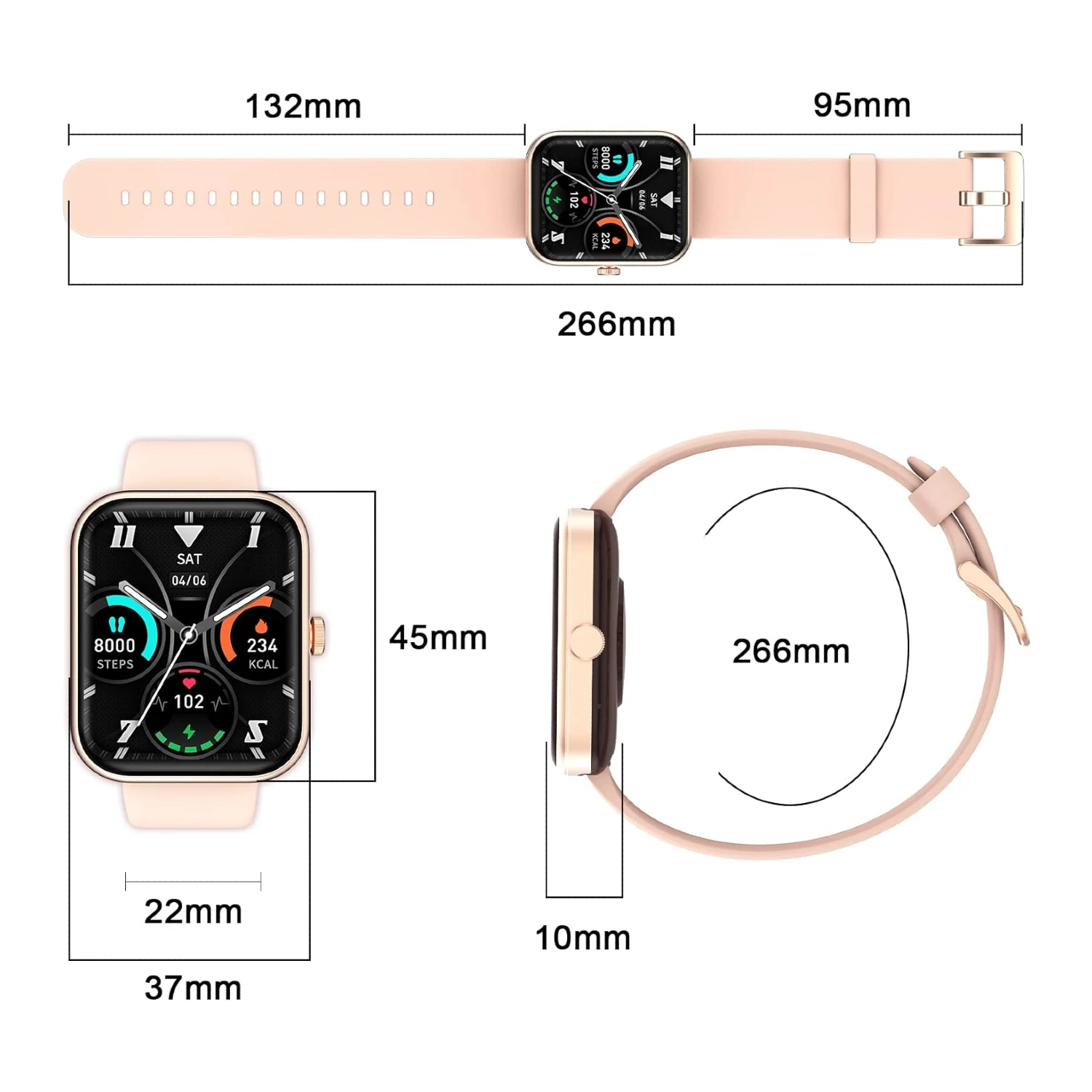 Montre Connectée Femme Android Et IOS 9 Montre Connectée Femme Android Et IOS – Image 7