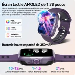 Montre Connectée Femme GPS Étanche 12 Montre Connectée Femme GPS Étanche -Monde Electronique Montre Connectee Femme GPS Etanche ecran Haute Definition