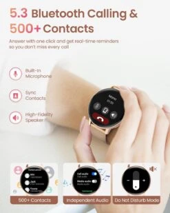 Montre Connectée Femme Gold -Monde Electronique Montre Connectee Femme Gold bluetooth