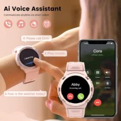 Montre Connectée Femme Autonomie 10 Jours -Monde Electronique Montre Connectee Femme Longue Autonomie assistant vocal