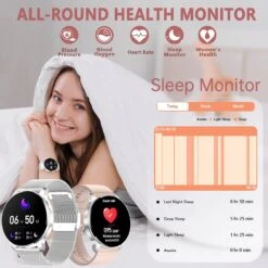 Montre Connectée Femme Multifonction -Monde Electronique Montre Connectee Femme Multifonction sommeil