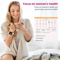 Montre Connectée Sport Féminine -Monde Electronique Montre Connectee Femme Or Jaune sante femme