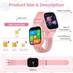 Montre Connectée Fille 10 Ans GPS -Monde Electronique Montre Connectee Fille 10 Ans Gps Dimensions