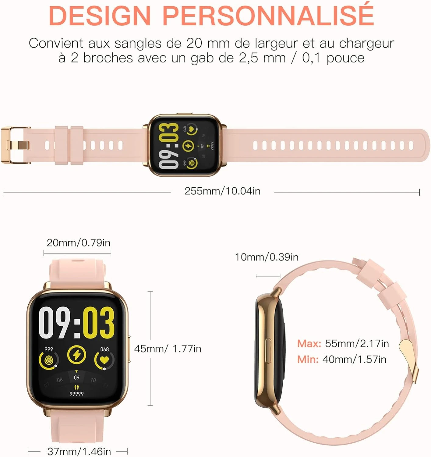 Smart Watch Intelligente Pour Filles 9 Smart Watch Intelligente Pour Filles – Image 7