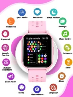 Montre Connectée Fille 7 Ans -Monde Electronique Montre Connectee Fille 7 Ans Multifonctions