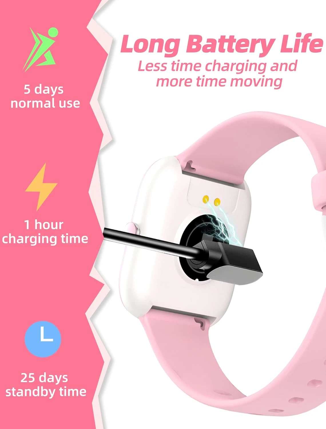 Montre Connectée Intelligente Fillette 9 Montre Connectée Intelligente Fillette – Image 7