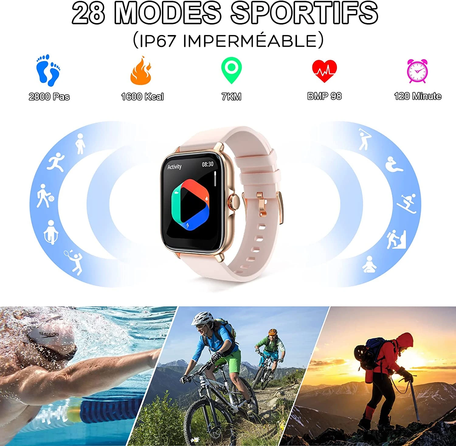 Montre Connectée Pour Fille 4 Montre Connectée Pour Fille – Image 2