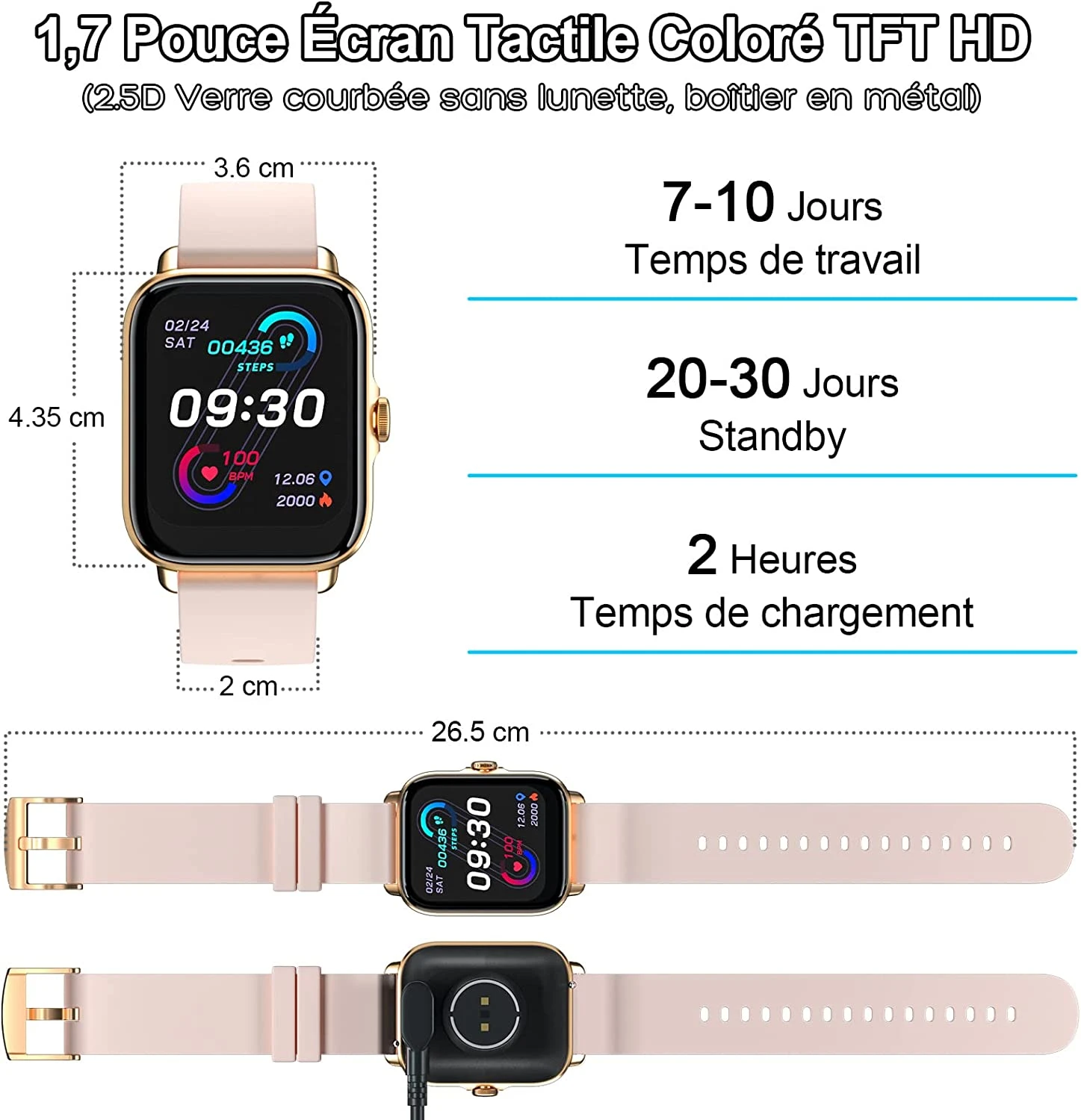 Montre Connectée Pour Fille 9 Montre Connectée Pour Fille – Image 7