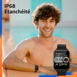 Montre Connectée Fréquence Cardiaque -Monde Electronique Montre Connectee Frequence Cardiaque ip68 etancheite