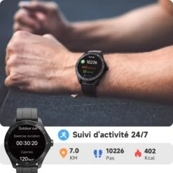 Montre Connectée Homme 44 Millimètres -Monde Electronique Montre Connectee Homme 44 millimetres suivi dactivite