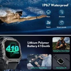 Montre Connectée Homme Étanche Incassable -Monde Electronique Montre Connectee Homme Etanche Incassable waterproof