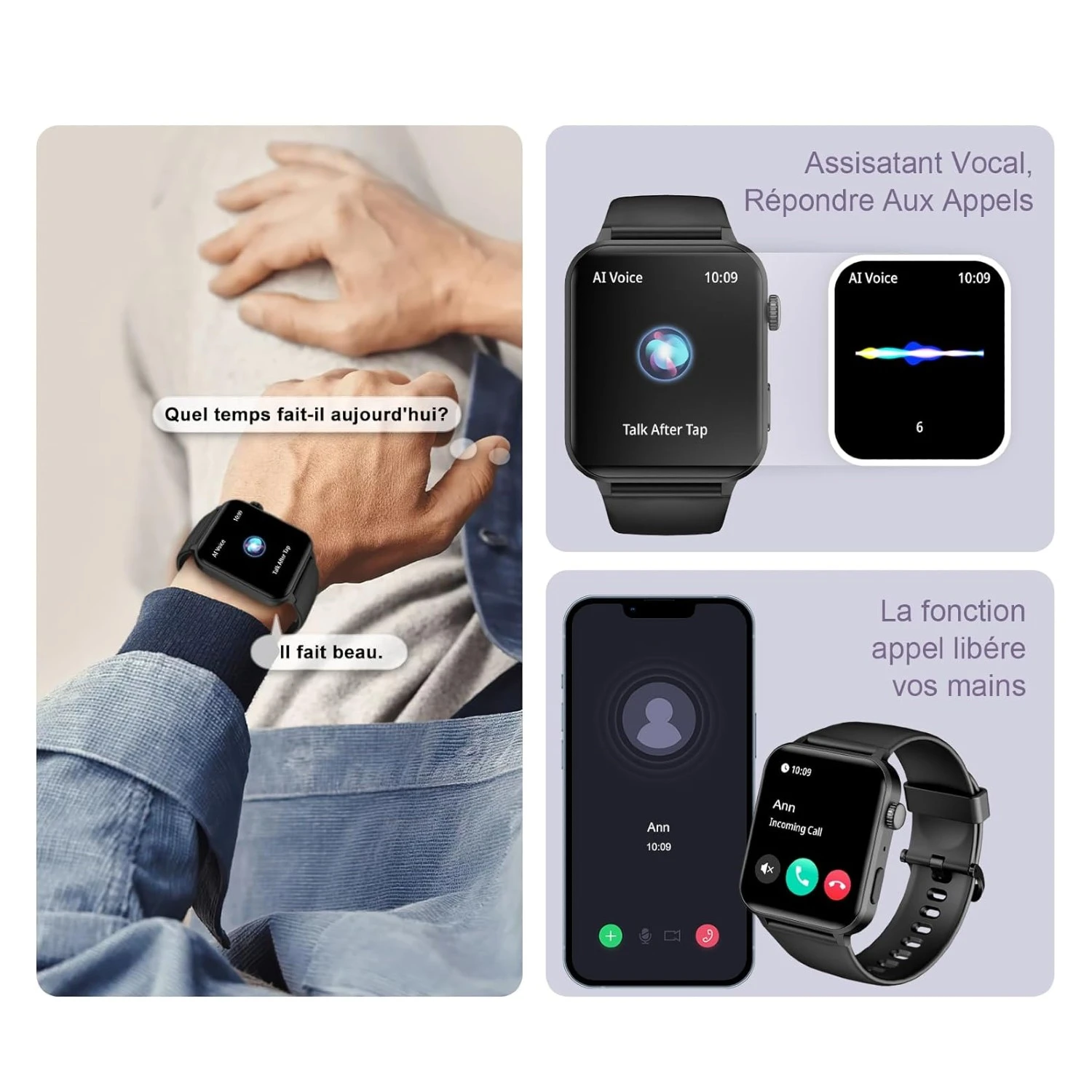 Montre Connectée Sport Appels 8 Montre Connectée Sport Appels – Image 6