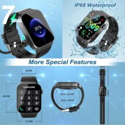 Montre Connectée Sportive 1.85 Pouce -Monde Electronique Montre Connectee Sportive 1.85 Pouce appels