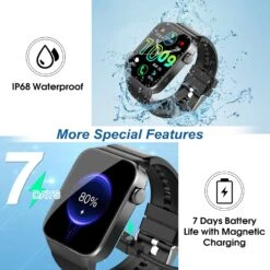 Montre Connectée Sportive 1.85 Pouce -Monde Electronique Montre Connectee Sportive 1.85 Pouce etanche