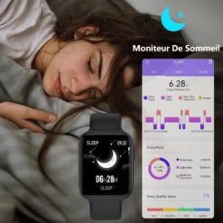 Montre Connectée Marche Longue Durée -Monde Electronique Montre Connectee Trekking surveille le sommeil