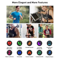 Montre Connectée Waterproof Natation 9 Montre Connectée Waterproof Natation -Monde Electronique Montre Connectee Waterproof Natation fonctionnalites