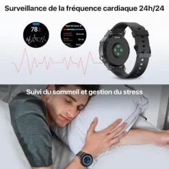 Montre Connectée Wear OS -Monde Electronique Montre Connectee Wear OS sommeil