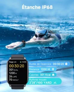 Montre Connectée Suivi Sport Et Santé -Monde Electronique Montre Connectee iPhone 12 Mini etanche