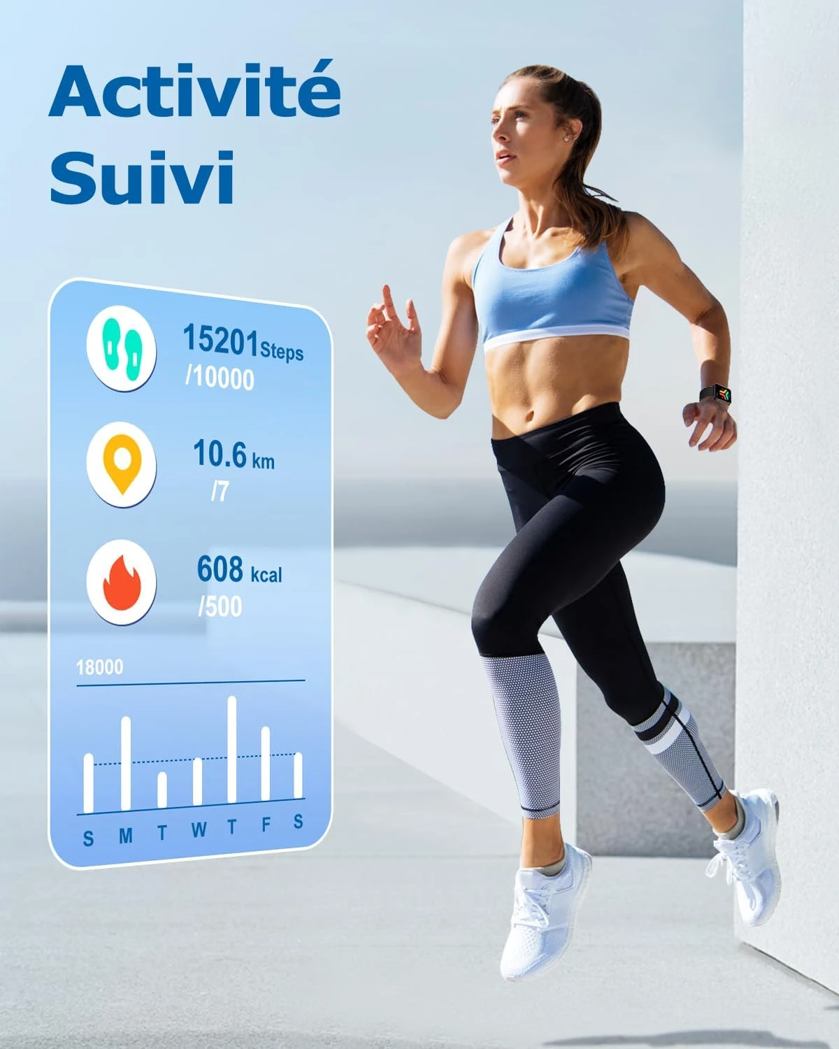 Montre Connectée Smartphone 4 Montre Connectée Smartphone – Image 2